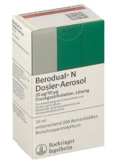     (   ) / BERODUAL N metered dose aerosol (fenoterol and ipratropium bromide)