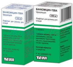 ВАНКОМИЦИН-ТЕВА (ванкомицин) / VANCOMYCIN-TEVA (vancomycin)