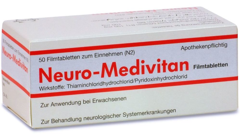 НЕЙРО-МЕДИВИТАН (таимин+пиридоксин) (NEURO-MEDIVITAN (thiamine .