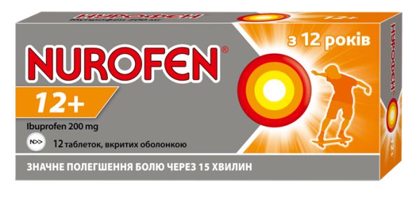 НУРОФЕН 12+ (Ибупрофен) / NUROFEN 12+ (ibuprofen)