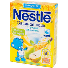        / KASHA OVSYANAYA MOLOCHNAYA S GRUSHEY I BANANOM