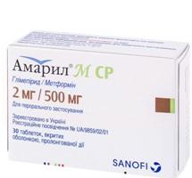    (+) / AMARYL M SR (metformin+glimepiride)