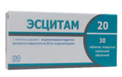 ЭСЦИТАМ 20 (есциталопрам) / ESCISTAM 20 (escitalopram)