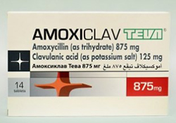   (,   ) / AMOXICLAV Teva (amoxicillin, clavulanic acid) 